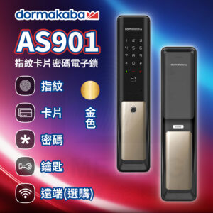 瑞士多瑪凱拔電子鎖 Dormakaba AS901｜指紋辨識 / 鑰匙 / 卡片 / 密碼解鎖開門